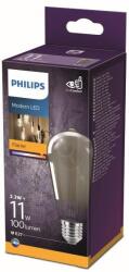 Philips 8718699759650 LED izzó 1x2, 3W | E27 | 100 lm | 1800K - láng, füstüveg, EyeComfort