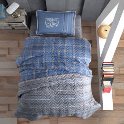 Clasy Cuvertura pat o persoana matlasata reversibila 180x240 cm + 1 fata perna 50x70 cm model modern - CAMPUS V2 (RPU-96546)