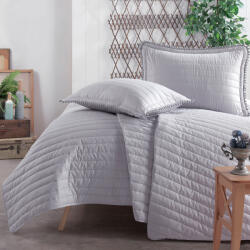 Clasy Cuvertura pat 2 persoane matlasata reversibila 240x260 cm + 2 fete perna 50x70 cm model modern-PEDRA V2 (RPU-96500)