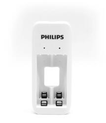 Philips kétcsatornás akkumulátortöltő NiMH akkumulátorokhoz USB csatlakozóval + 2xAAA 7000mAh (Phil-SCB2070NB/00)