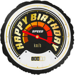  Happy Birthday Autóversenyző - Race Car Szülinapi Fólia Lufi, 43 cm