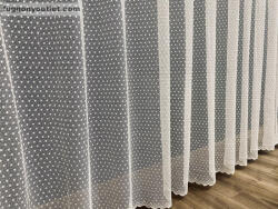 fuggonyoutlet Kdk Pöttyös, krém, 500x175 cm