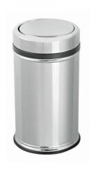 Dayco Metal Rozsdamentes Henger, billenőfedeles szemetes 27L, fényes - shopbazis