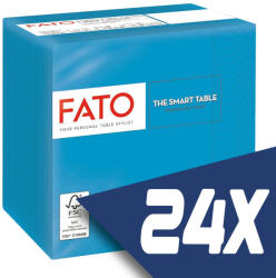 FATO Szalvéta 24x24cm türkiz 2 rétegű 100 lap/csomag (24 csomag) - shopbazis