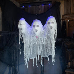 D&D Animatronikus Halloweeni lebegő kísértetfejek hanggal és fénnyel 90 cm (DD69659)