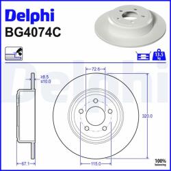 DELPHI Disc frana DELPHI BG4074C (BG4074C)