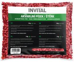 INVITAL Gravel acvariu roșu 4-8mm 3kg (INZ10917)