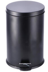 AdTrend Cos gunoi cu clapeta fier negru 29, 5 x 45, 5 cm, 20 L (103353B) Cos de gunoi