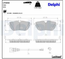 DELPHI Set placute frana DELPHI LP4050 (LP4050)