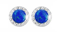JSB Bijoux Opál Swarovski Violet kristálykövekkel 92400040dbl (Ag925/1000, 1, 4 g)