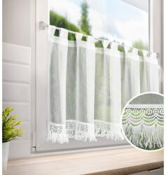 Eurofirany Függöny ROXANA 60 x 150 cm Eurofirany fehér nyakkendő (463647)
