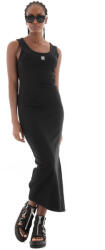 HUGO BOSS Nalimera Rochie De Vară Midi Tricotată Cu Deschizătură Neagră 50514521-001 (50514521-001)