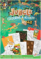 Grafix Carte De Colorat Cu Activitati - Jungla - Grafix (150101) Carte de colorat