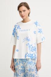 Twinset t-shirt női pamuttal - fehér S