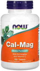 NOW Cal-Mag with B-Complex and Vitamin C, Now Foods, 100 tablete