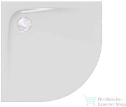 Kolpa San Evein Tray R 90x90 cm-es negyedköríves, alacsony akril zuhanytálca, szifon nélkül, fehér 593050 (593050)