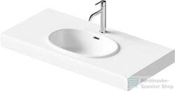 Duravit BALCOON 100x48 cm-es falra, vagy bútorra szerelhető mosdó leeresztővel, Duarshield mázzal, fehér 241210AA00 (241210AA00)