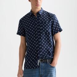 Scotch & Soda - Printed Linen Short-Sleeved Shirt - L