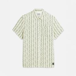 Scotch & Soda - Printed Linen Short-Sleeved Shirt - S