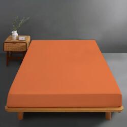 Ralex Pucioasa Husa de pat jersey portocaliu ars din bumbac 100% cu elastic (RPU-75137)