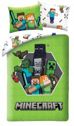 Halantex Minecraft ágyneműhuzat szett 140 x 200 cm - Let' go