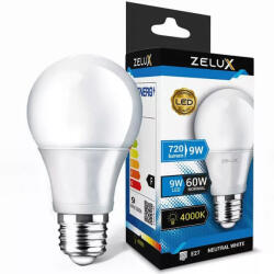 ZELUX Led Globe A60 9W E27 4000K Gömb Izzó - shopbazis