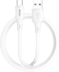 BWOO 3A X329C szilikon kábel USB-USB-C 1 m fehér (X329C)