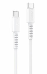 YESIDO CA154 Type-C/Type-C kábel PD 60W 1M PVC 3A fehér (152772)