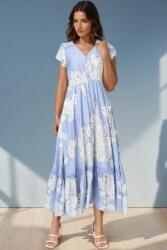 RohBoutique Summer floral maxi dress with pockets in Blue Roh DR4834