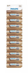 Philips AA (LR6) alkáli ceruzaelem, 10 db blisztercsomag (Phil-LR6AL10S/10)