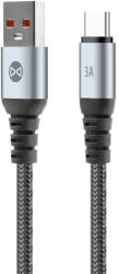 Forever Braix USB-USB-C kábel 1, 0 m 3A fekete (160524)