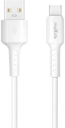 Maxlife MXUC-13 USB-A-USB-C kábel 1, 0 m 3A fehér (156904)