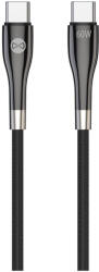 Forever Sleek kábel USB-C-USB-C 2, 0 m 60W fekete (155209)
