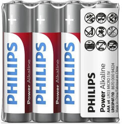 Philips Power Alkaline AAA elem 4 db (Phil-LR03P4F/10)