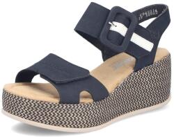 RIEKER Sandale dama din piele ecologica, Rieker 69450-14, bleumarin