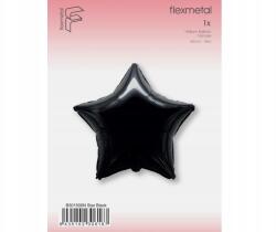 Flexmetal Fólia lufi Csillag fekete 45cm