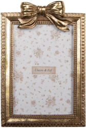 Clayre & Eef Rama foto masa, perete polirasina aurie 13x3x20 cm / 10x15 cm (2F1280deco)