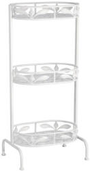 AdTrend Raft pardoseala 3 polite fier alb 39 x 27 x 80 cm (119454) Raft