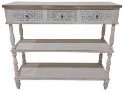 AdTrend Comoda lemn maro gri 120 x 40 x 105, 5 cm (119310) Comoda