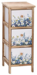 AdTrend Comoda lemn multicolor Flowers 26 x 32 x 63 cm (118824) Comoda