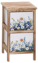 AdTrend Comoda lemn multicolor Flowers 26 x 32 x 45 cm (118823) Comoda