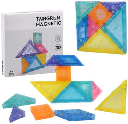  Puzzle 3D, din plastic, magnetic, Tangram, 7 piese (dg_73)