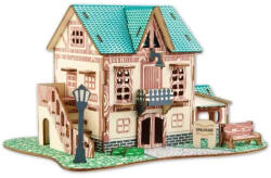  Puzzle 3D, din lemn, Hanul cu stele, 74 piese (HE02)