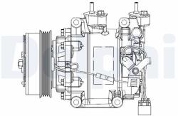 DELPHI Compresor, climatizare DELPHI CS20515 (CS20515) - automobilus