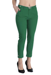 Pantaloni Chic Pantaloni Alyssa Verde Inchis Eleganti Marime Mare
