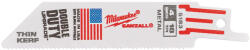 Milwaukee Szablyafűrészlapok THIN KERF 100/1, 4 mm Bimetál, Co 5 db (48005183) (48475183) (48475183)