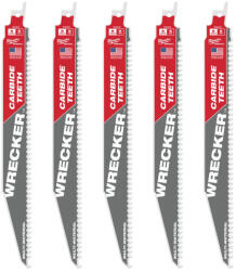 Milwaukee Szablyafűrészlap TCT Wrecker Carbide 230/6T mm - 5 db (48005542) (48475542) (48475542)