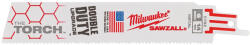 Milwaukee Szablyafűrészlapok Heavy Duty TORCH 150/1, 8 mm Bimetál, Co 5 db (48005782) (48475782) (48475782)