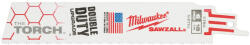 Milwaukee Szablyafűrészlapok Heavy Duty TORCH 150/1, 4 mm Bimetál, Co 5 db (48005784) (48475784) (48475784)