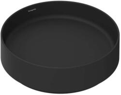 Hansgrohe Xuniva Evo S - Mosdókagyló pultra, átmérő 40 cm, túlfolyó nélkül, csapfurat nélkül, matt fekete 60323670 (60323670)